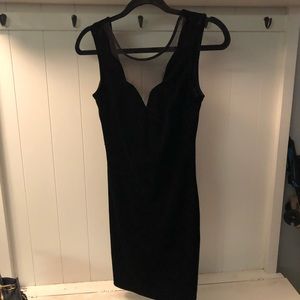 Black velvet dress, size small